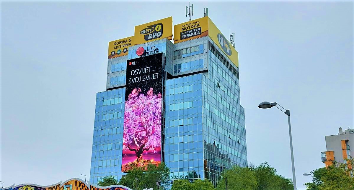 The largest LED screen in Croatia