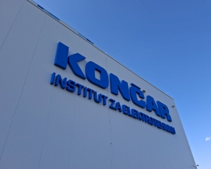 3D fasadni natpis za KONČAR – Institut za elektrotehniku